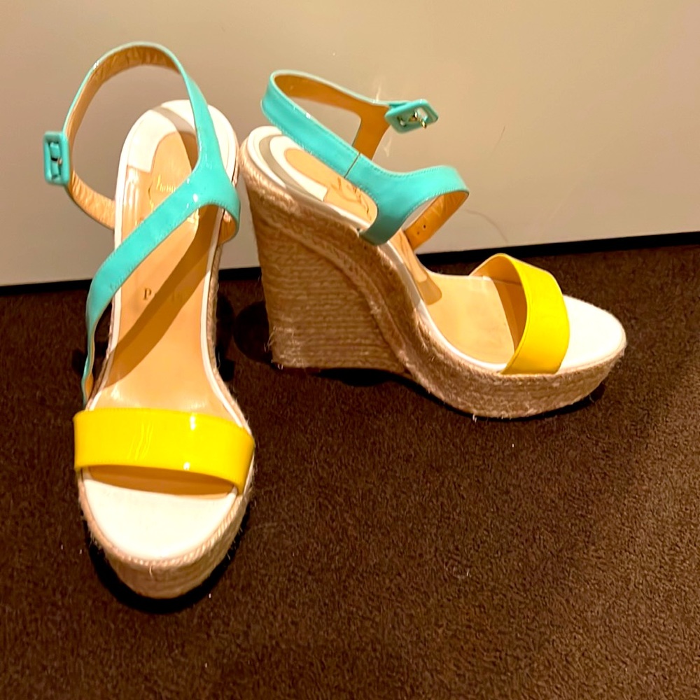 Almost new pair of Christian Loubiton espadrilles